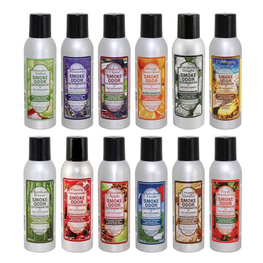 12PC BOX - 7oz Smoke Odor Exterminator Spray - Year