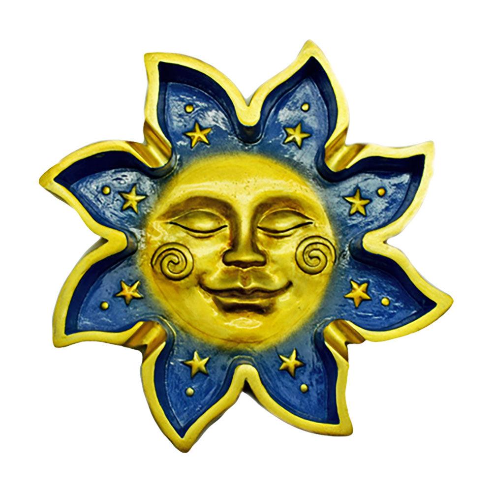 Sunny Satisfaction Hand-Painted Ashtray - 6"