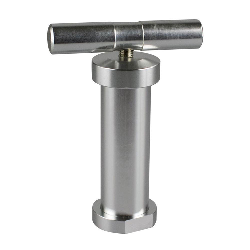 T-Style Aluminum Pollen Press - 5.5" - Silver