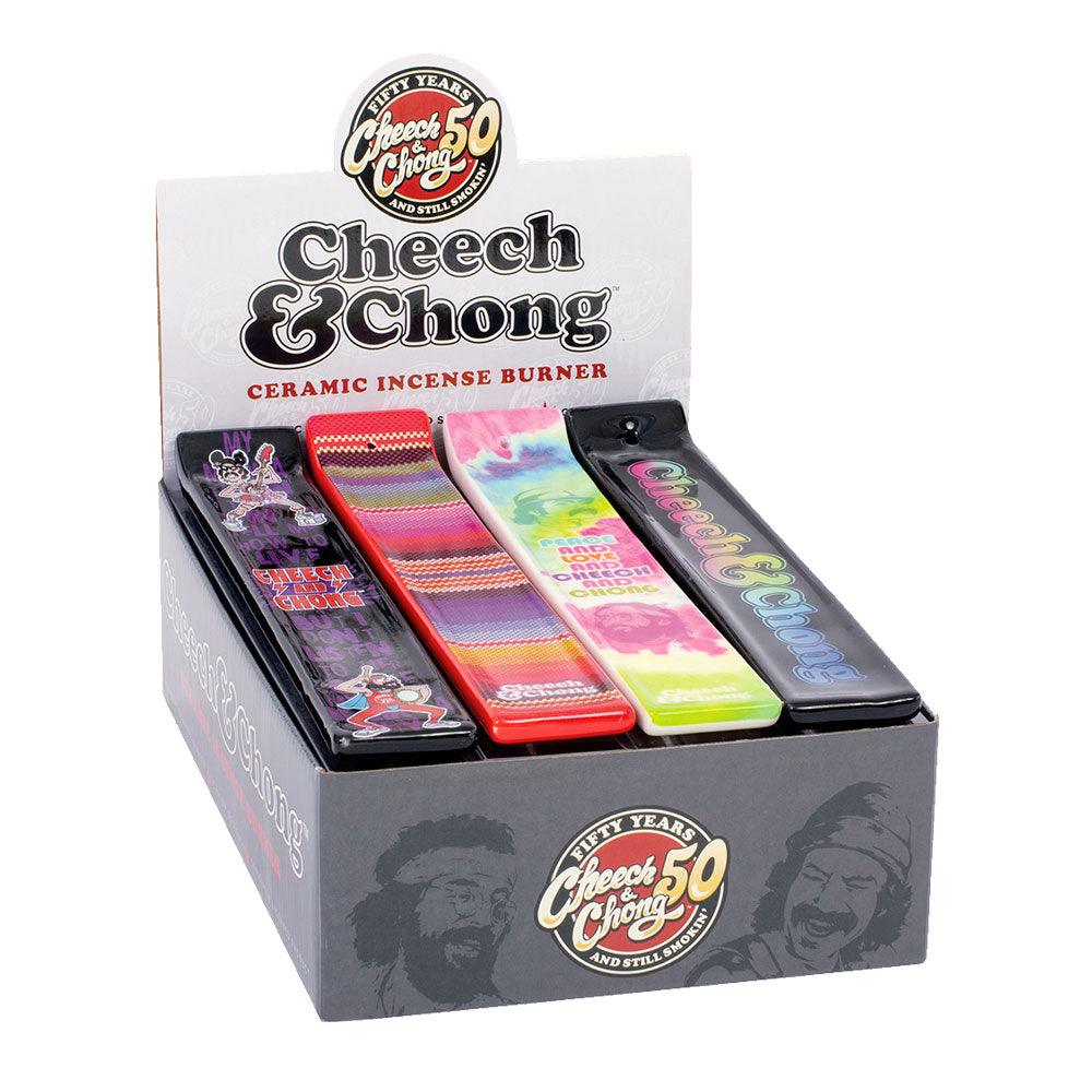 12PC DISP - Cheech & Chong Ceramic Incense Burner - 10.5"/Asst