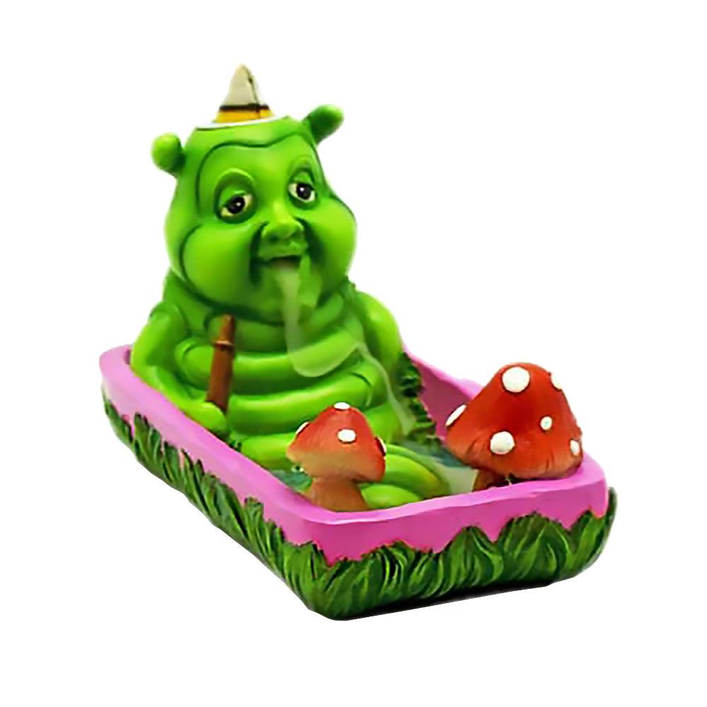 Smoking Caterpillar Backflow Incense Burner - 5.7"