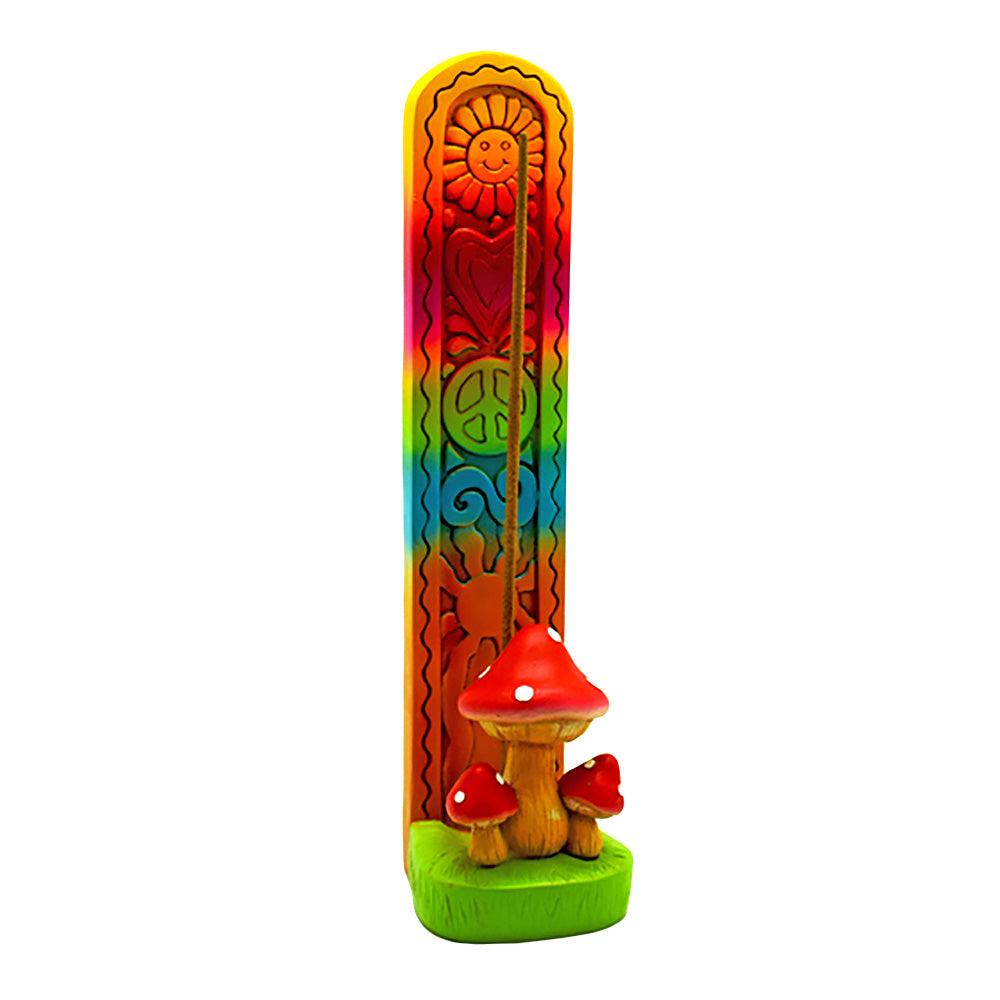 Groovy Mushroom Stick Incense Burner - 9.25"