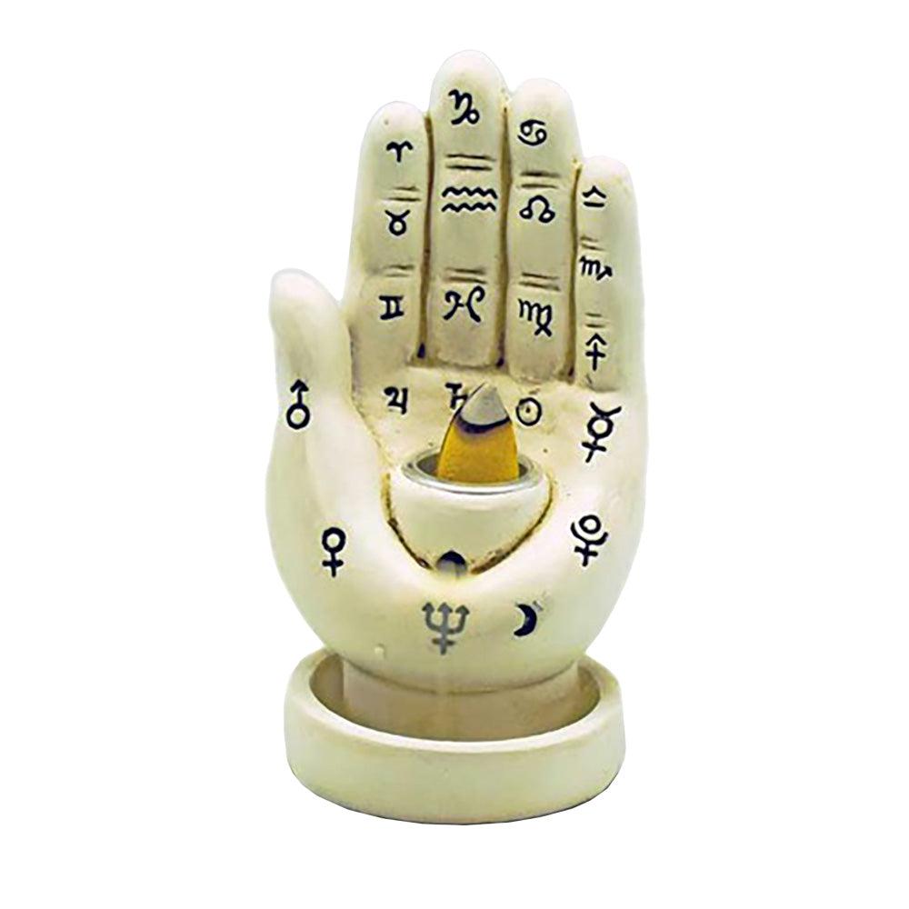 Palmistry Hand Backflow Incense Burner - 4.5"