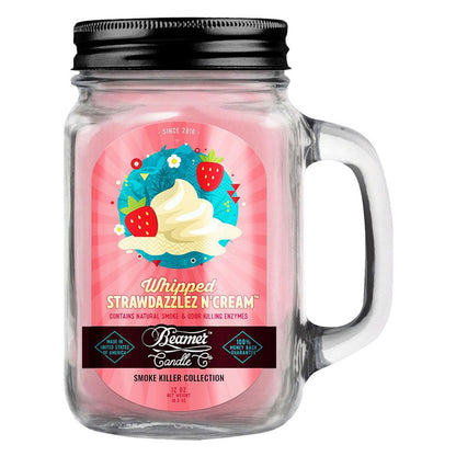 Beamer Candle Co. Mason Jar Candle | Whipped Strawdazzlez N' Cream