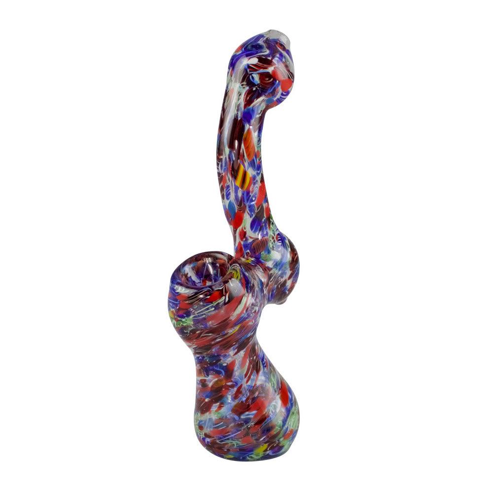 Splatter Frit Bubbler Glass Pipe