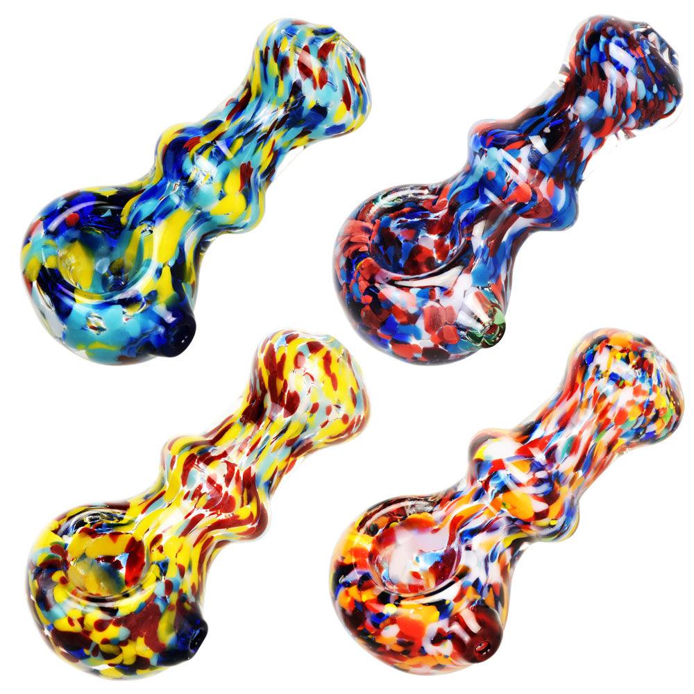 Rainbow Blast Fancy Spoon Pipe - 3.25" / Colors Vary