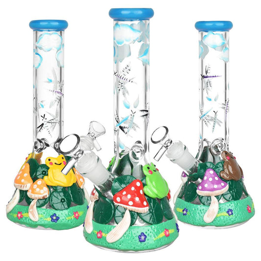 Froggy Friend Fun-guy Beaker Water Pipe | 10" | 14mm F