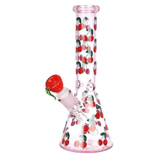 Life Is A Bowl Of Cherries Beaker Water Pipe | 10" | 14mm F