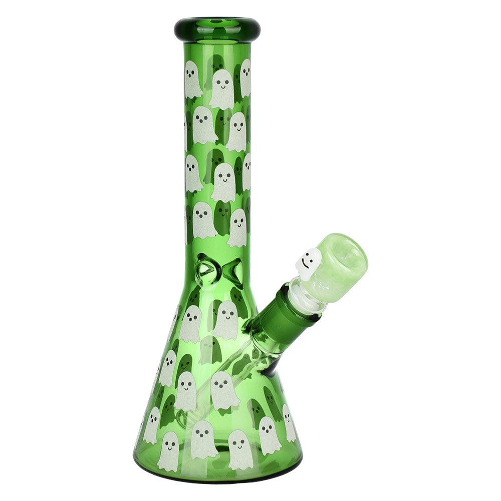 Ghostly Glow Beaker Water Pipe | 10" | 14mm F