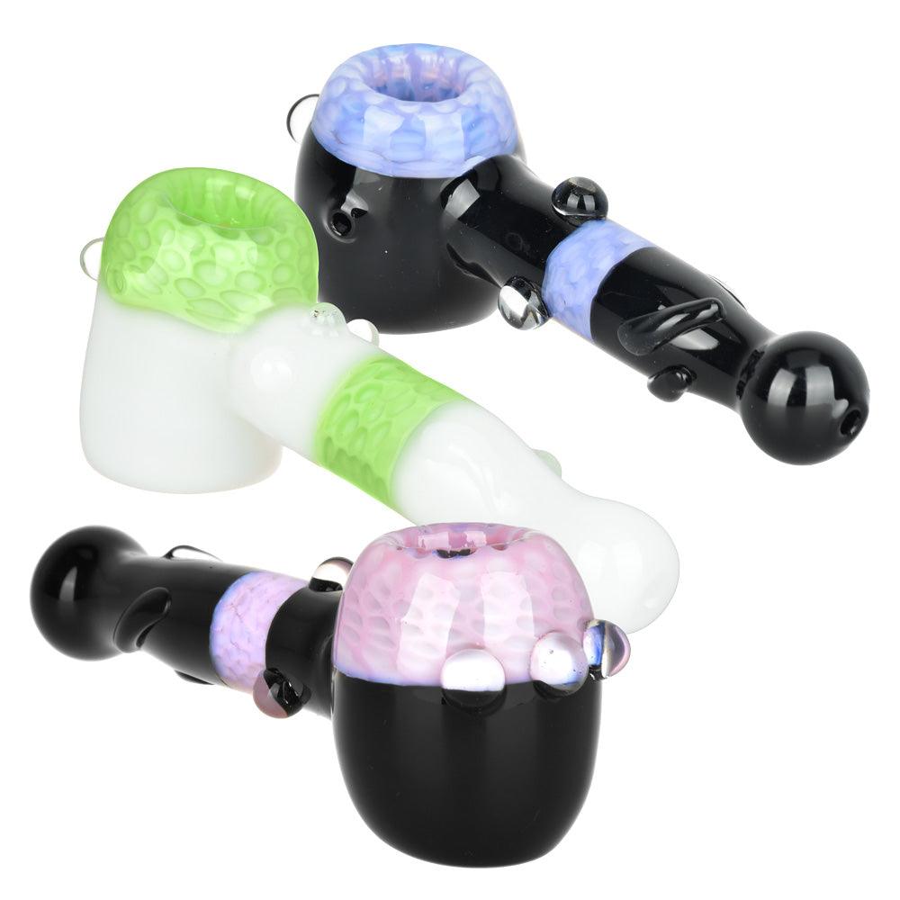 Layered Existence Honeycomb Hammer Hand Pipe - 5.5" / Colors Vary