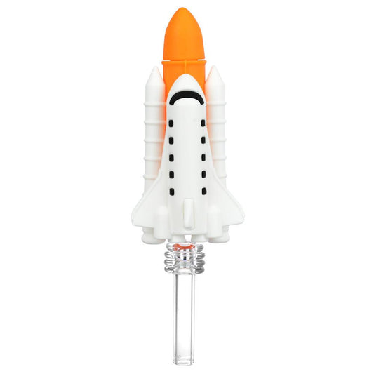 Space Shuttle Silicone Dab Straw - 6"