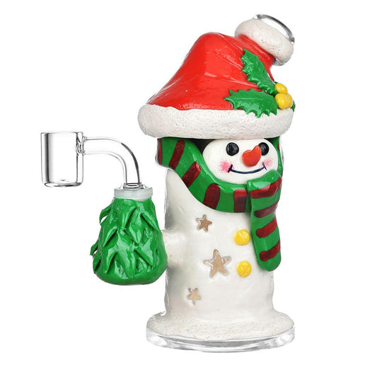 Snowman Glass Dab Rig - 6.75" / 14mm F