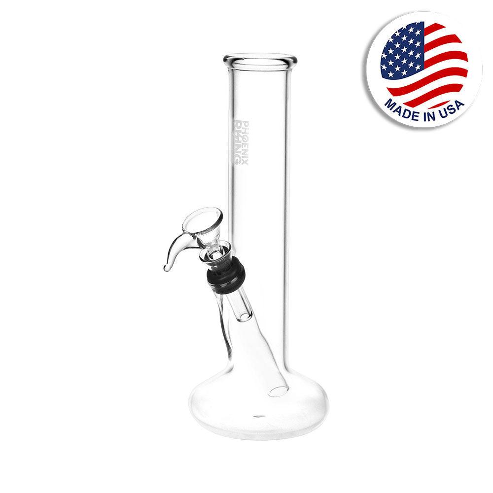 Phoenix Rising Pillar Of Smoke Beaker Water Pipe - 7.75" / Clear