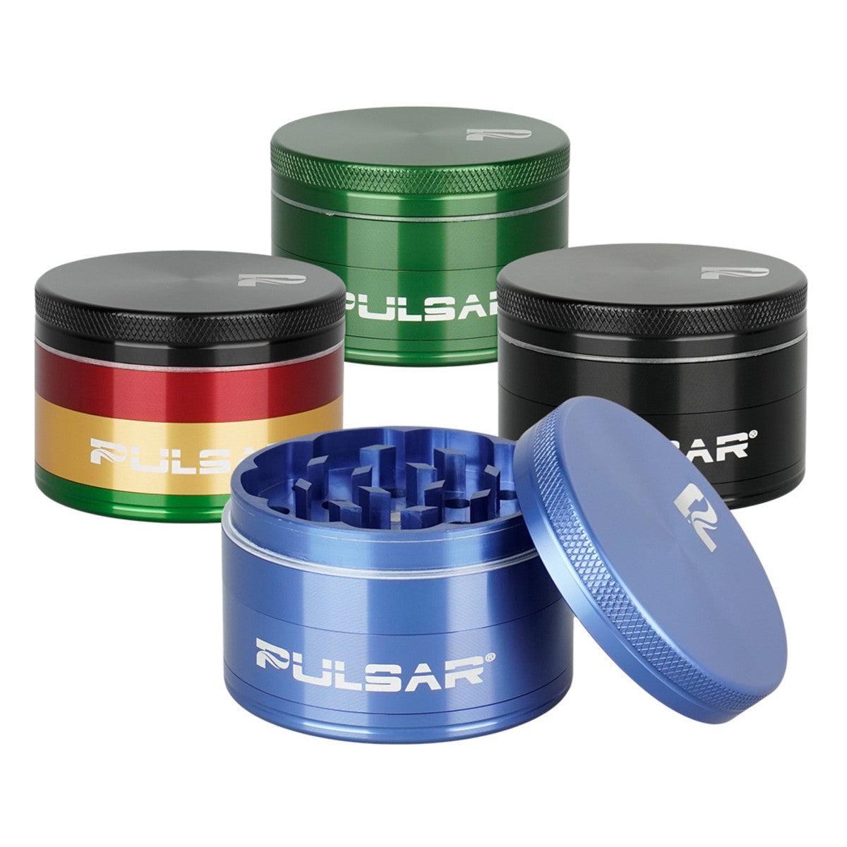 GR761 Pulsar Solid Top Aluminum Grinder - 4pc / 2.25"