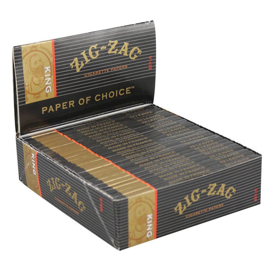 24PC DISPLAY- Zig Zag Slow-Burning Rolling Papers - Kingsize