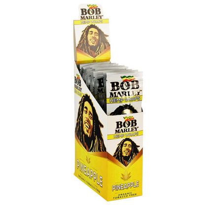 25PC DISP - Bob Marley Hemp Wraps - 2pk