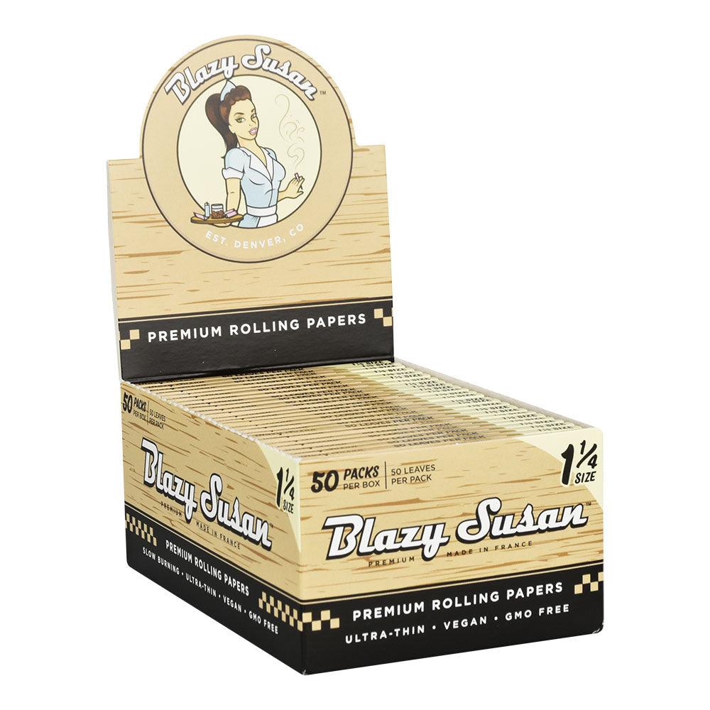 Blazy Susan Unbleached Rolling Papers | 50pk | 50pc Display