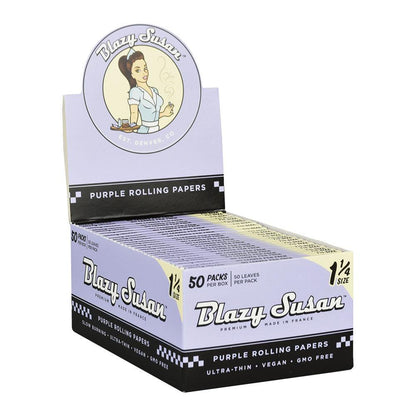 Blazy Susan Purple Rolling Papers | 50pk | 50pc Display