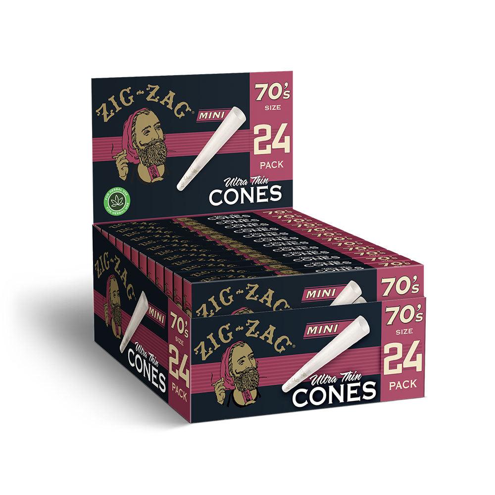 Zig Zag Ultra Thin Mini Cones Display | 70mm