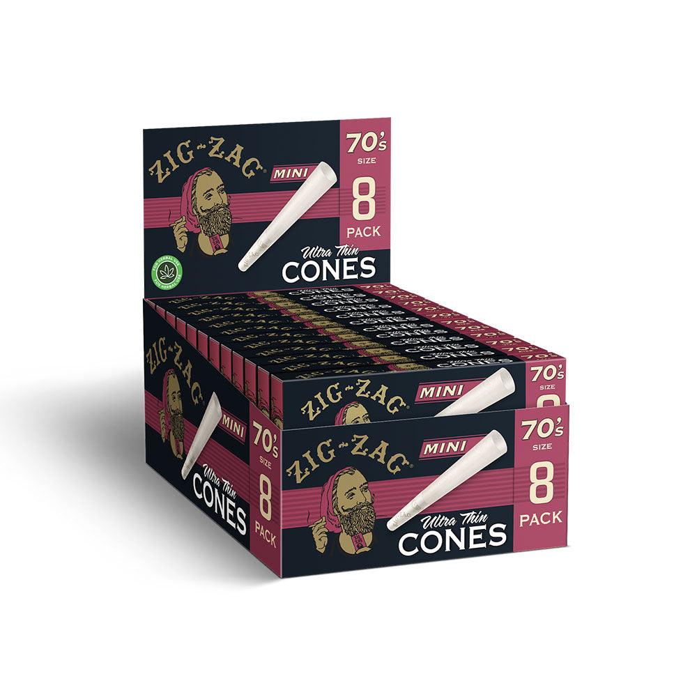 Zig Zag Ultra Thin Mini Cones Display | 70mm