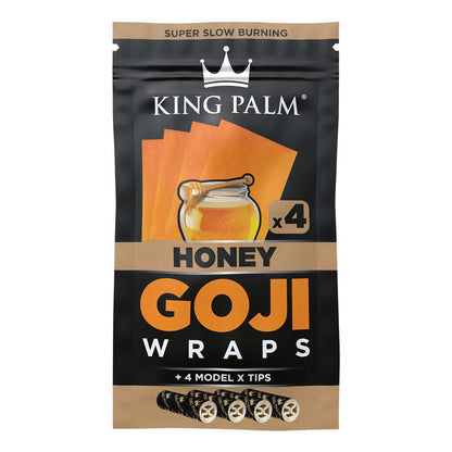 King Palm Goji Wraps & Filter Tips | 4pk | 15pc Display