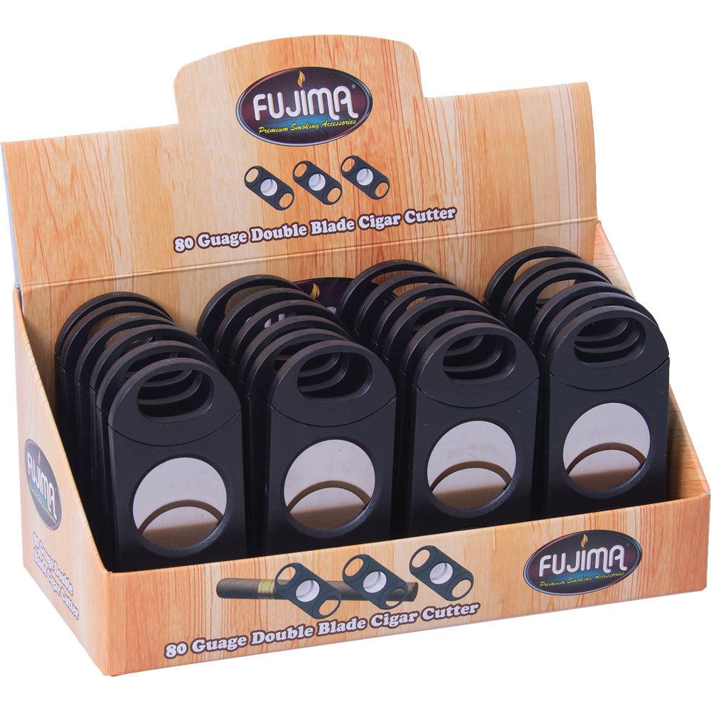 24PC DISP - Fujima 80 Gauge Double Blade Cigar Cutter