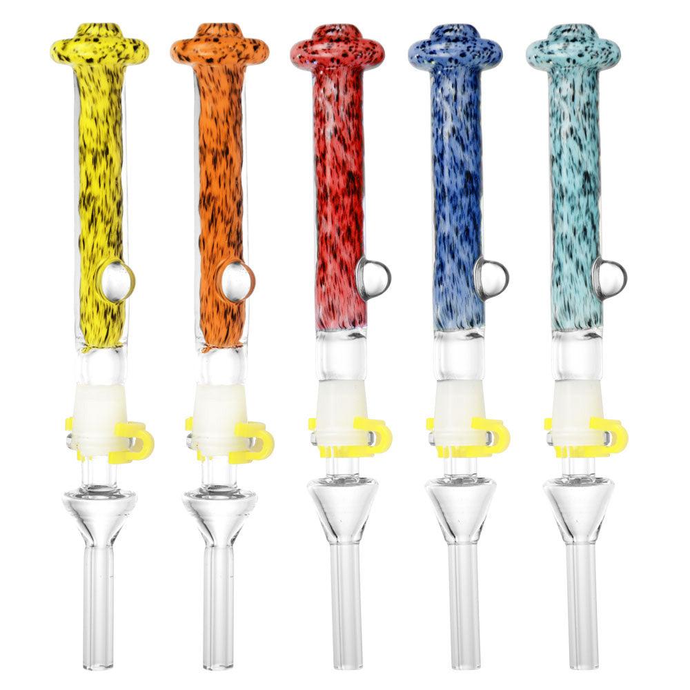 Beam Me Up Dab Straw with Quartz Tip - 7" / Colors Vary