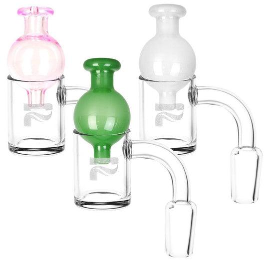 Pulsar Quartz Banger & Ball Carb Cap Set- 14mm M/Colors Vary