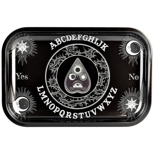 Ouija Board Metal Rolling Tray - 11.25" x 7.5"