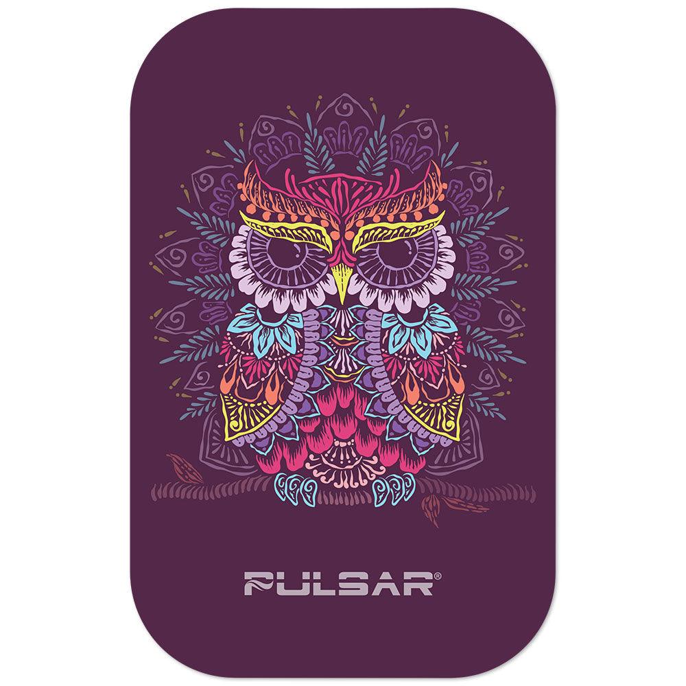 Pulsar Magnetic Rolling Tray Lid - 11"x7" / Owl Mandala