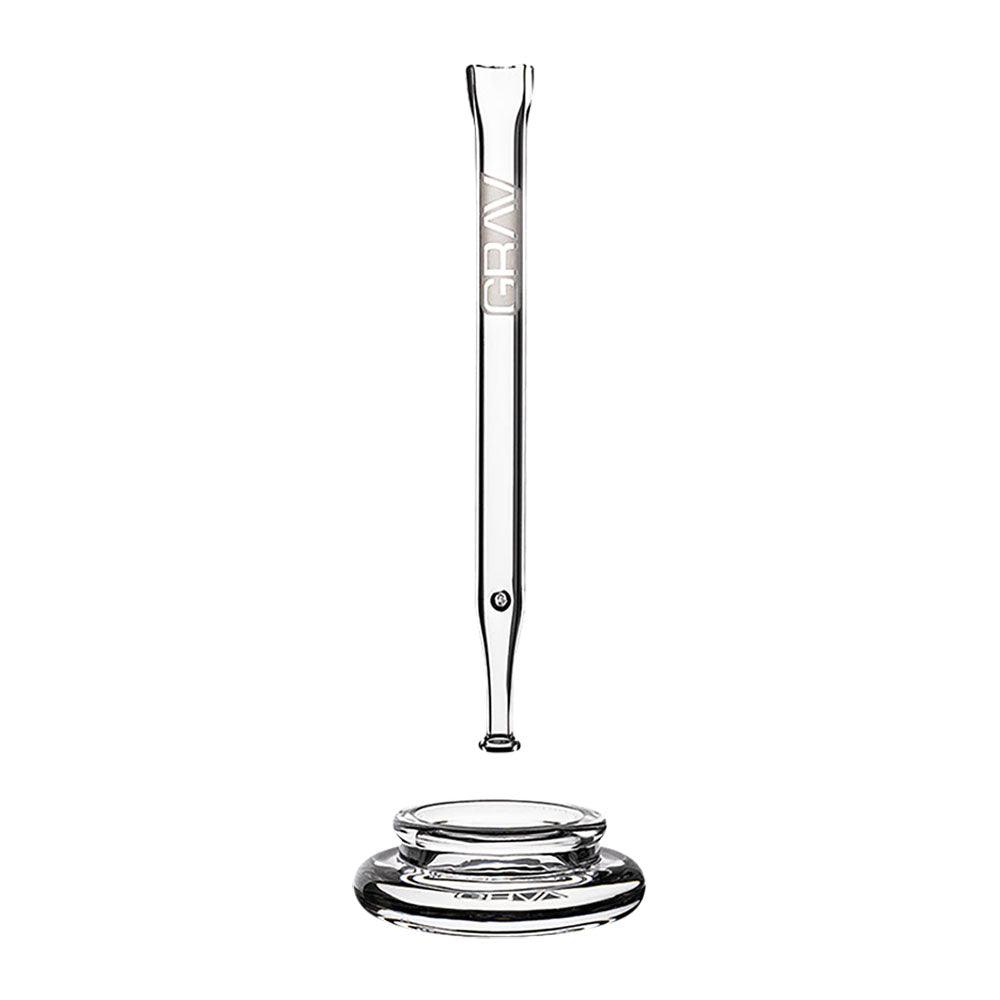 GRAV Quartz Vapor Straw w/ Dab Dish | 6.25"