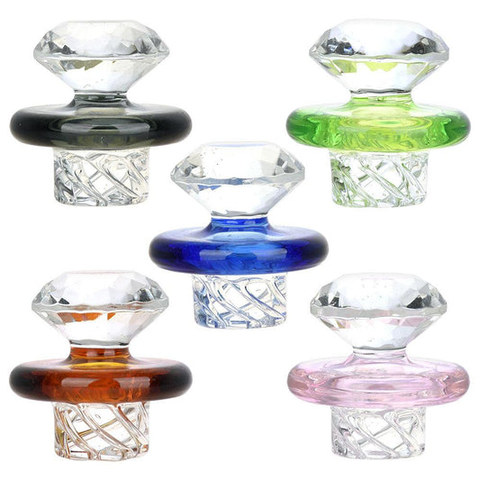 5PC BAG - Diamond Vortex Carb Cap - 33mm / Assorted Colors