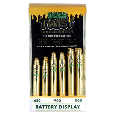 Ooze Twist Variable Voltage Battery | 24pc Display