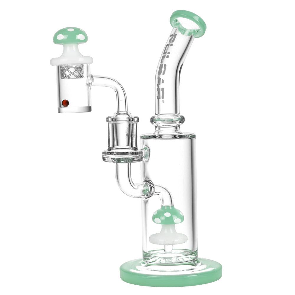 Pulsar Shroom Rig Set w/ Carb Cap - 8.5"/14mm F/Colors Vary