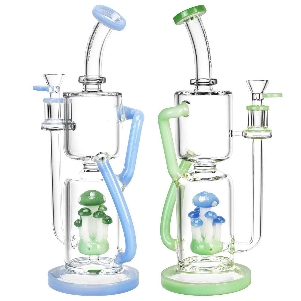 Pulsar Shroom Recycler Water Pipe - 12"/14mm F/Colors Vary