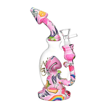 Pulsar Shroom Celebration Water Pipe | 8" | 14mm F