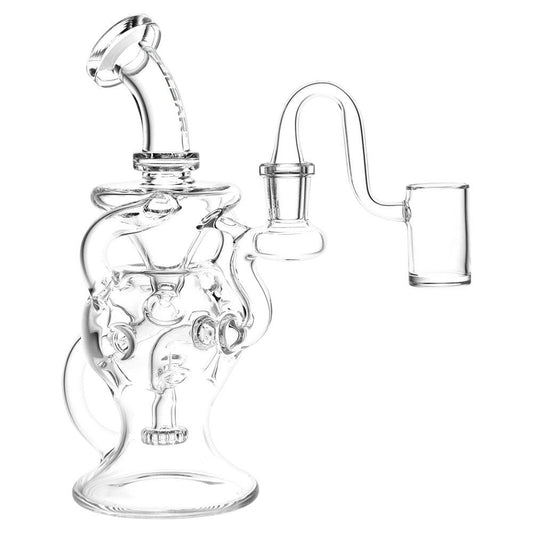 Pulsar Super Ball Egg Style Recycler 3 Arm Rig - 7.75" / 14mm F / Clear